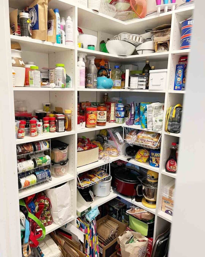 Organized pantry with dollar store solutions